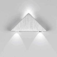 Modern Led Triangle Aluminum 3W Sconce Led Lamp AC Creative Industrial Light Indoor And Outdoor Lighting Fixtures House Lamparas