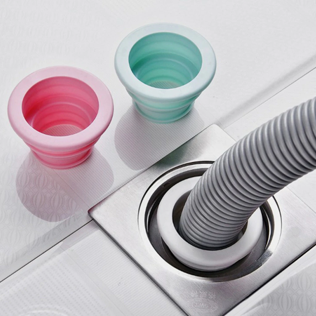 Sewer Deodorant Sealing Ring Deodorant Pipe Ring Plug Telescopic Washer Tool New