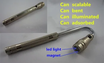 

Multifunction flashlight magnetic Pick up Device LED retractable Antenna lights Can be bent magnetic flashlight Hose lights