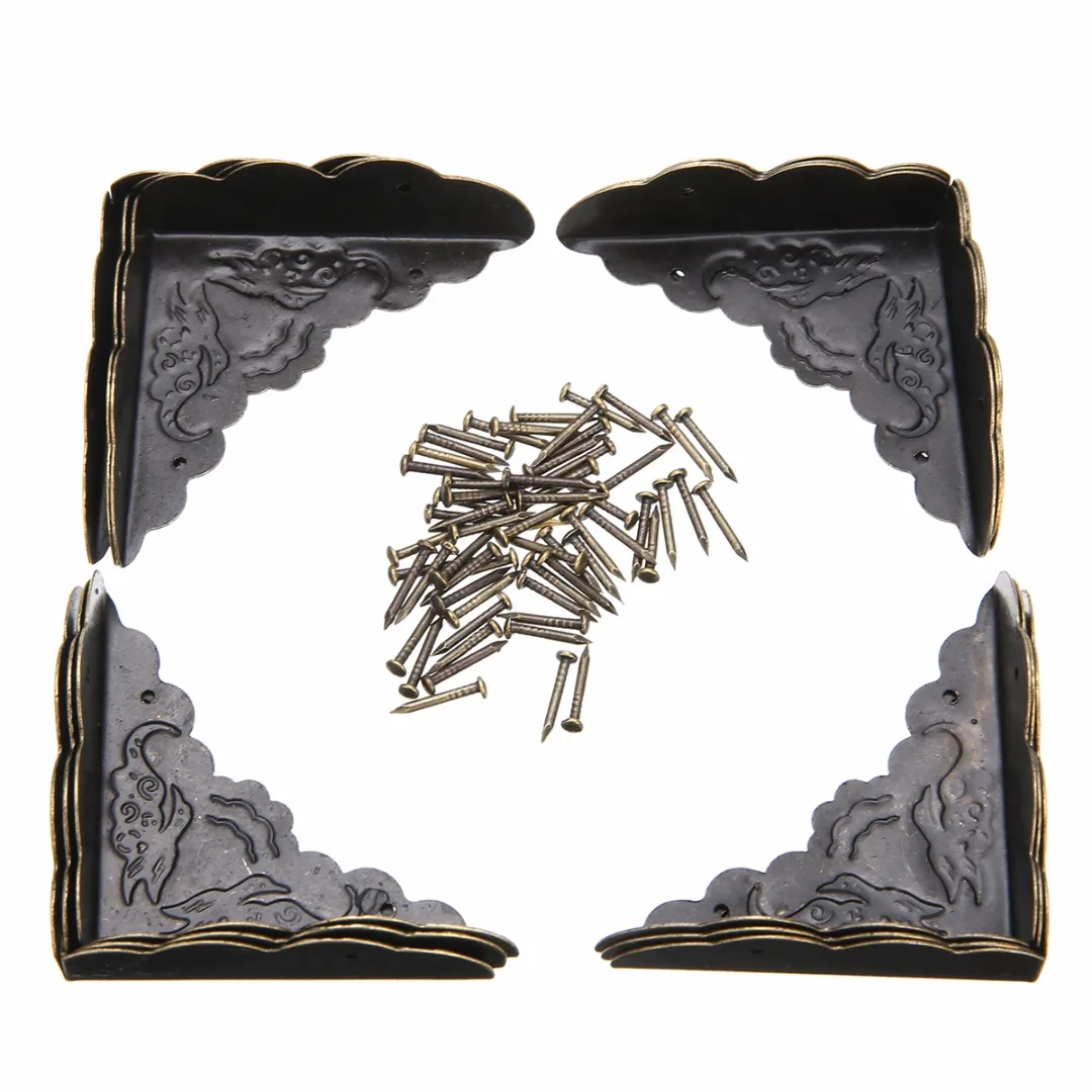 Mayitr 12pcs Practical Corner Protector Table Chair Feet Legs Corner Brackets Protective