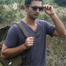 Открытый весна лето мужской спортивный мужской v Воротник Кнопка короткий рукав из чистого хлопка свободное Рыбалка Альпинизм Кемпинг Пешие Прогулки футболка