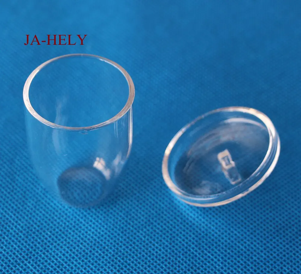 

10pcs/lot 30ml 50ml 100ml 150ml 200ml Clear Quartz Crucible Silica Crucible with lid for lab
