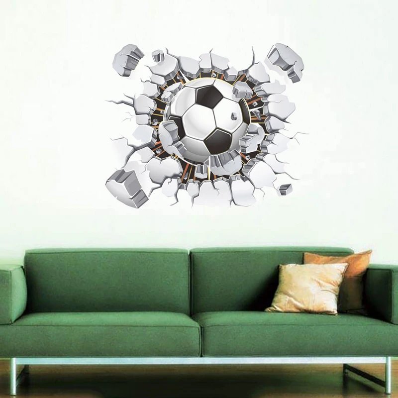 JX-LCLYL  Soccer Ball Football Art Vinyl Wall Sticker Kids Room Decal Decor Stickers Gift