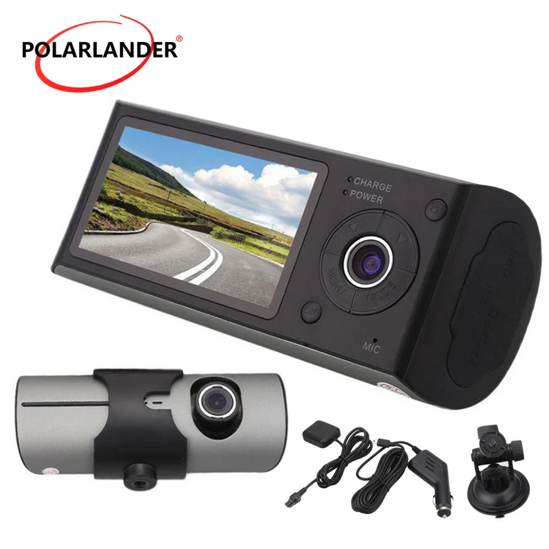 2 7 дюймовый TFT ЖК дисплей с GPS Двойная камера 3D G сенсор X3000 R300 140 градусов