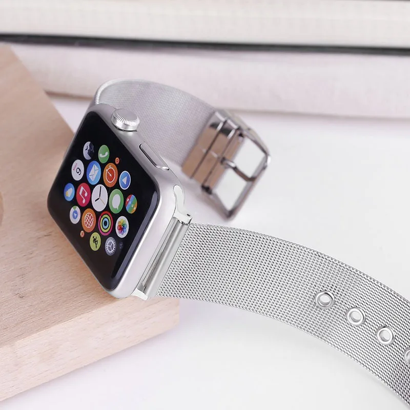 

ThorMax Stainless Steel Milanese Loop buckle Metal WatchBand for Apple Watch 4 Series 3/2/1 for iwatch 40mm 44mm 38mm 42mm
