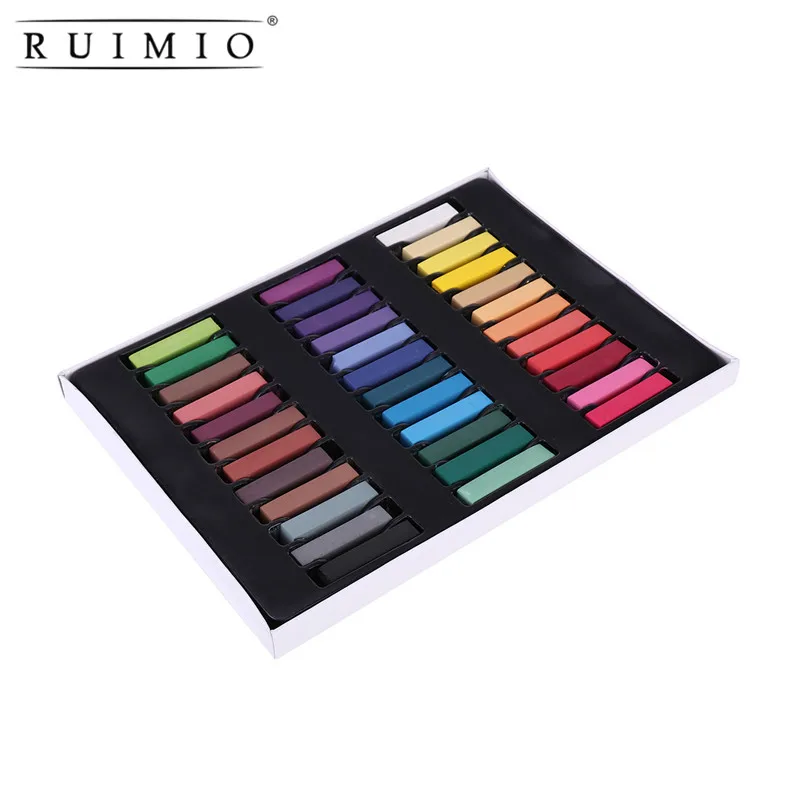 

6 Colors Non-toxic Temporary Soft Pastel Hair Chalks DIY Hair Color Dye Chalks Kit
