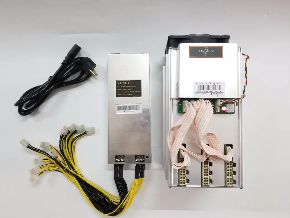 Шахтер CrptoNight Antminer X3 220KH/S с блоком питания XMC BCN ETN Miner лучше, чем S9 S11 S15 T15 Z9 Z11 S17 WhatsMiner M3