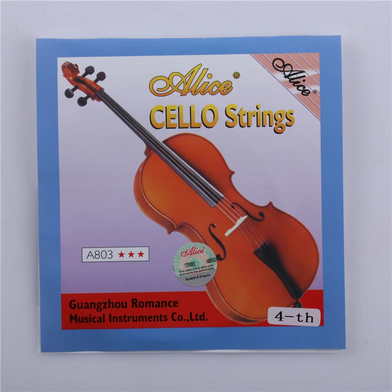Brand Alice Dedicated Cello String Bagged High Quality Violin String Steel Core Instrument