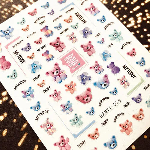 Серия HANYI BEAR шаблоны для самостоятельного изготовления инструментов ногтей