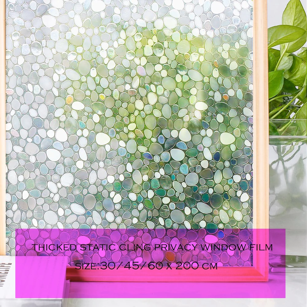 3D Static Privacy Pebble Window Films,Tint Film For UV Blocking Heat