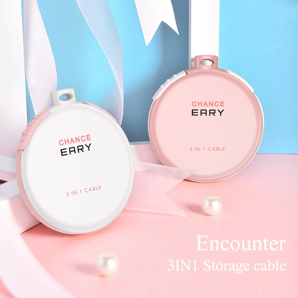 

OATSBASF 3 IN 1 Type C Cable for Xiaomi 8 8se mix 2 2s USB Hidden Cable for Samsung s9 s8 plus perfume bottle Charging Cable