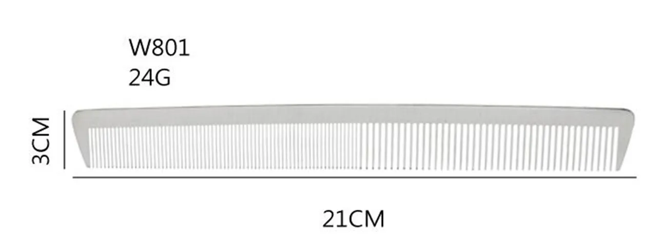 1 шт. расческа для волос из нержавеющей стали, Профессиональная парикмахерская расческа, 5 типов расчесок для стрижки волос для парикмахеров, прическа