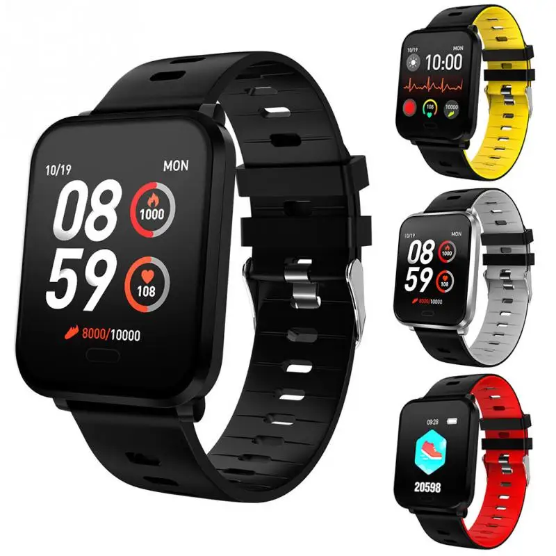 

K10 1.3inch Bluetooth Detachable Strap Call Reminder Clock Color Display IP68 Waterproof Smart Watch Blood Pressure Heart Rate