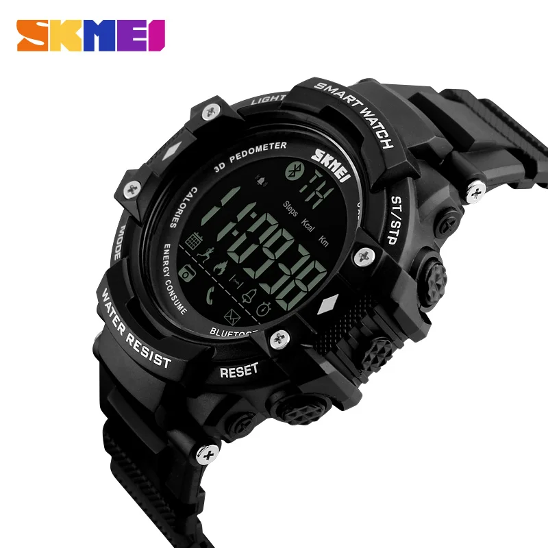 

SKMEI Men Smart Watch Fashion Outdoor Sport Digital Watches Pedometer Calorie Bluetooth Fitness Tracker Remote Camera Smartwatch