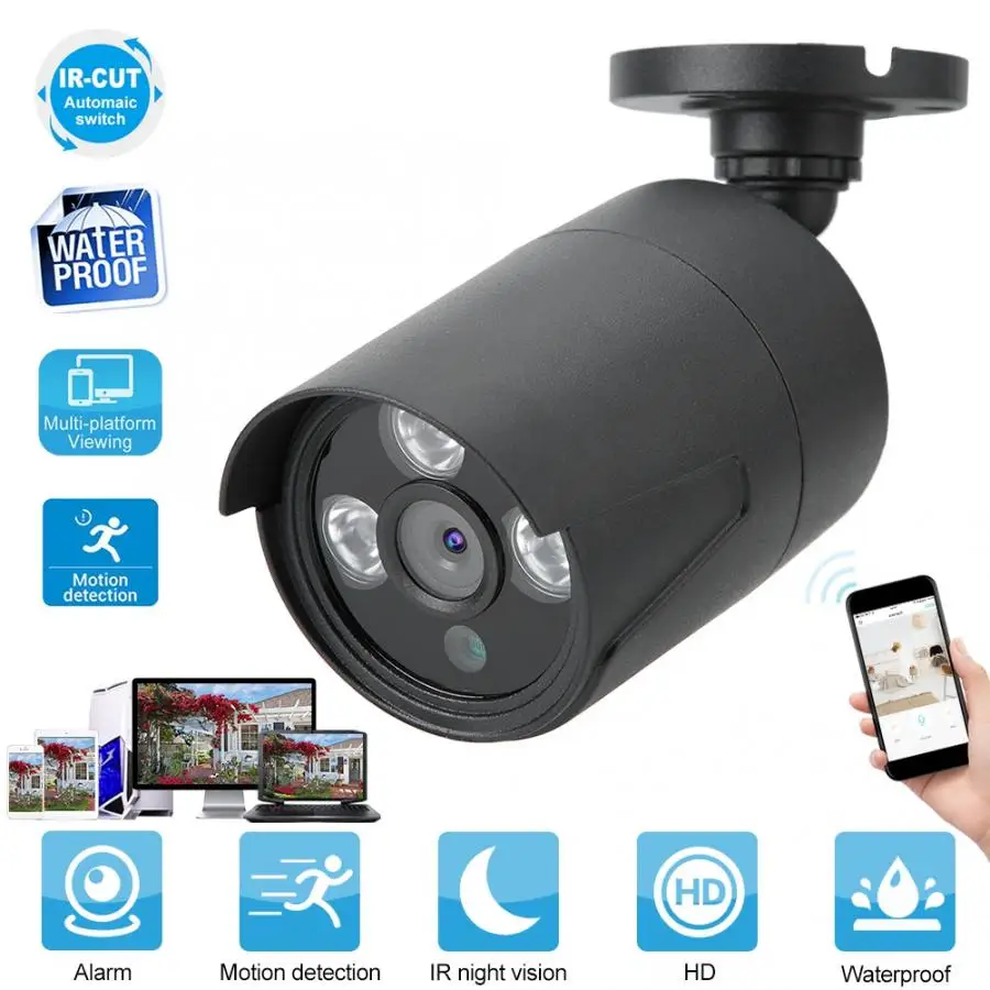 

BESDER Waterproof Wireless Indoor Outdoor 1080P Security IP Camera Safety Monitor 100-240V