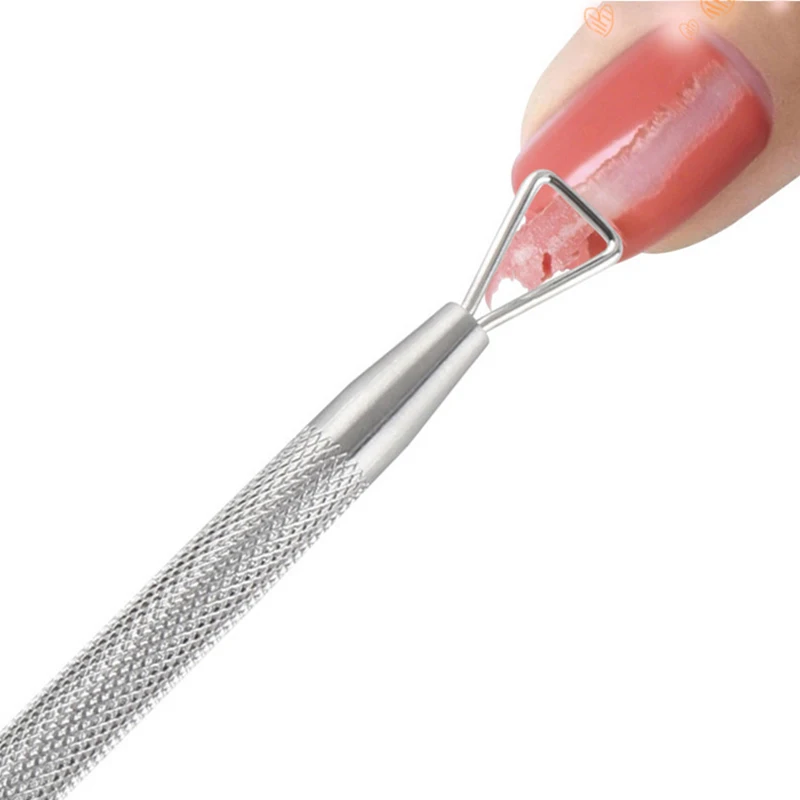 Инструмент для ухода за ногтями из нержавеющей стали, 1 шт., УФ-гель для удаления лака, очиститель омертвевшей кожи, инструмент для маникюра и педикюра, инструмент для ухода за ногтями