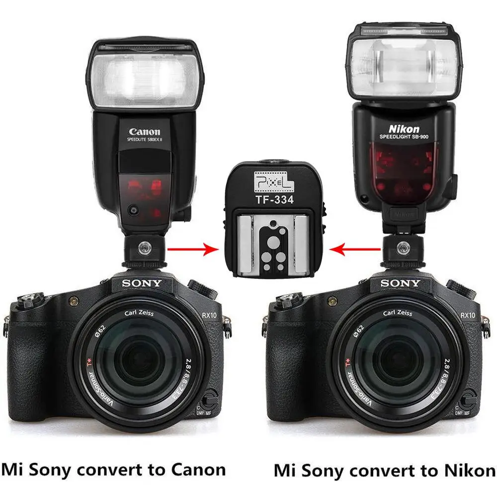 Yiwa TF-334 адаптер Горячий башмак для преобразования камеры sony Mi A7 A7RII A7II в Canon Nikon Yongnuo Flash Speedlite