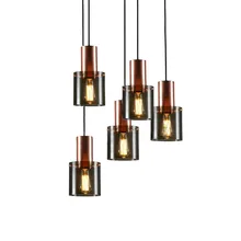 Apextech Vintage Pendant Lamp Nordic Postmodern Hanging Light Dining Room Restaurant Bar Pendant Lights lican nordic restaurant pendant lights dining room bedroom lamp creative personality bar table lights pendant lamp home decors