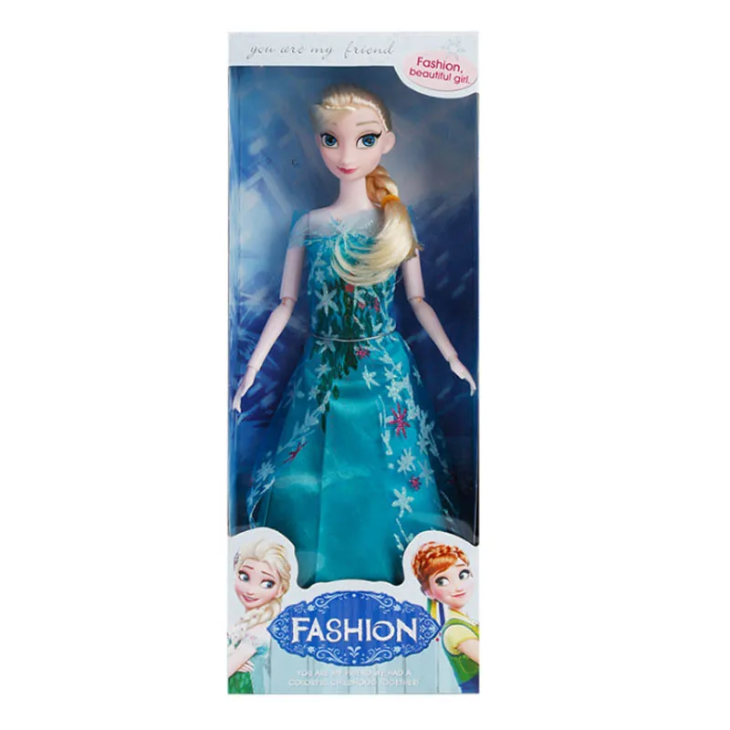 Дисней новые замороженные снежные куколки 28 см принцесса Эльза Анна девочки дети принцесса плюшевые игрушки рождественские подарки ребенок мультфильм куклы модели - Цвет: A