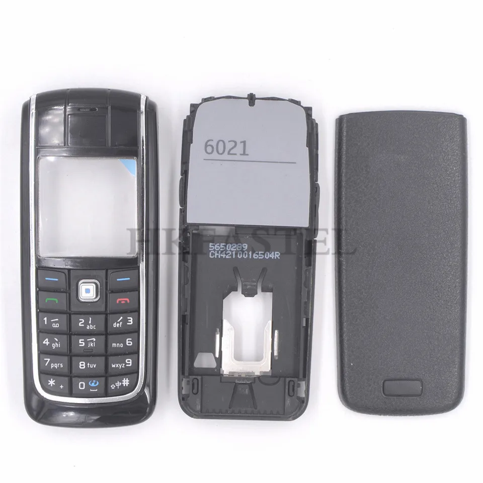 Black Chinese Для Nokia 6021 полный корпус передний ЖК-дисплей средняя рамка задняя батарея чехол китайский/русский клавиатура/Иврит Клавиатура+ инструмент - Цвет: Black Chinese
