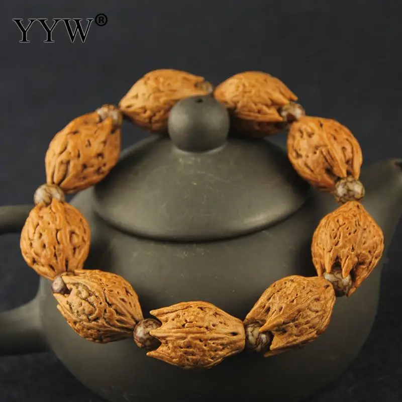 

Wrist Mala Rudraksha with Resin Unisex Bracelet 10-30mm Sold Per Approx 7 Inch Strand