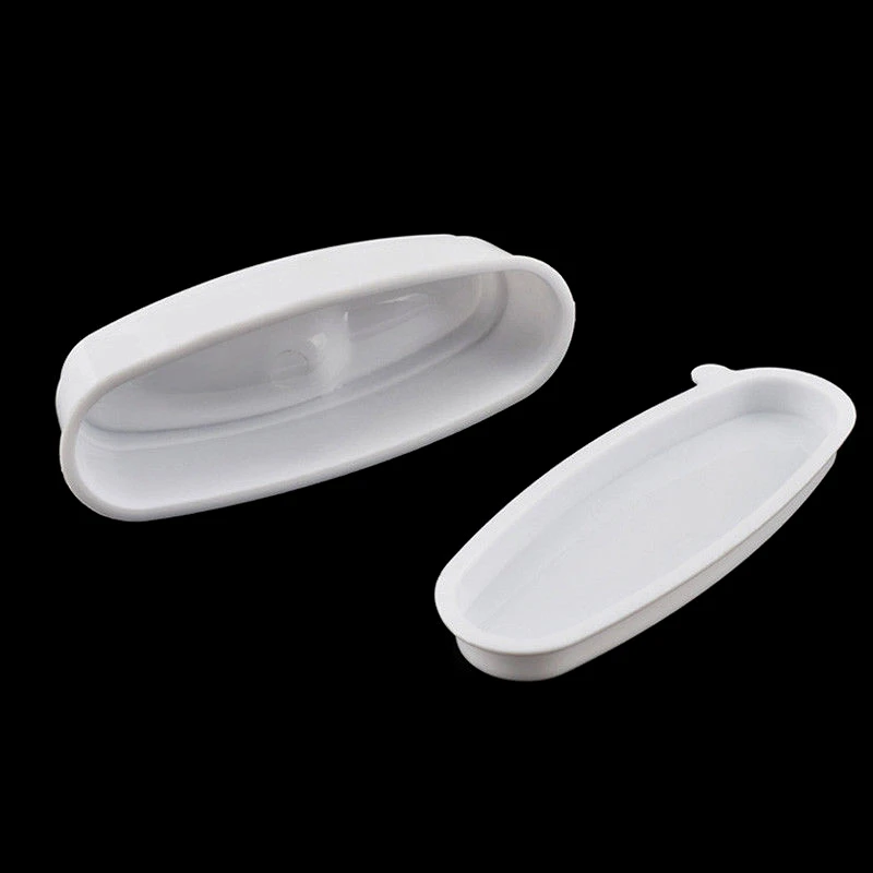 Shellhard 1pc White Nail Dipping Powder French Tray PVC Manicure Mold Nail Dip Container For Nail Art Tool