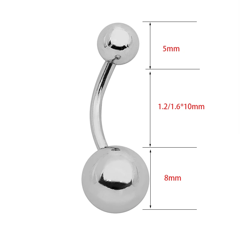 Кольцо для пирсинга живота 16 г/14 г 2 шт.|piercing body jewelry|body jewelrywholesale jewelry |