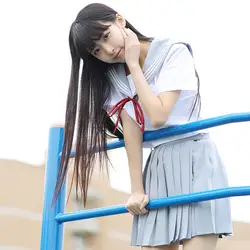 Костюм Моряка костюмы для косплея школьницы униформы милые девочки в стиле японской школьницы одежда Топ + юбки + галстук-бабочка + чулки
