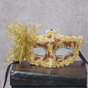 

New Women Lady Masquerade Butterfly Hollow Mask Half Face Venice Princess Masks Halloween Dance Party Dress Decoration