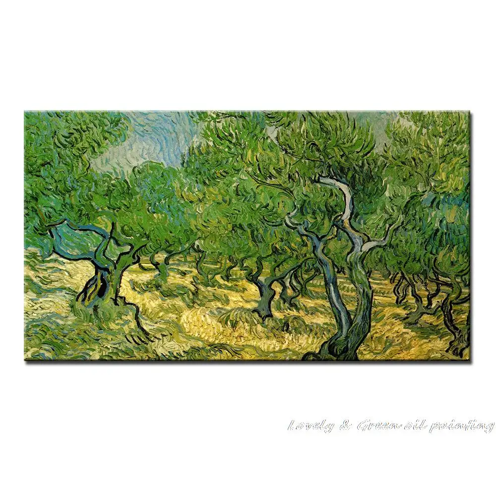 Оливковое дерево Винсента Ван Гога ручная работа репродукция Дерево картина маслом на холсте Настенная картина для гостиной