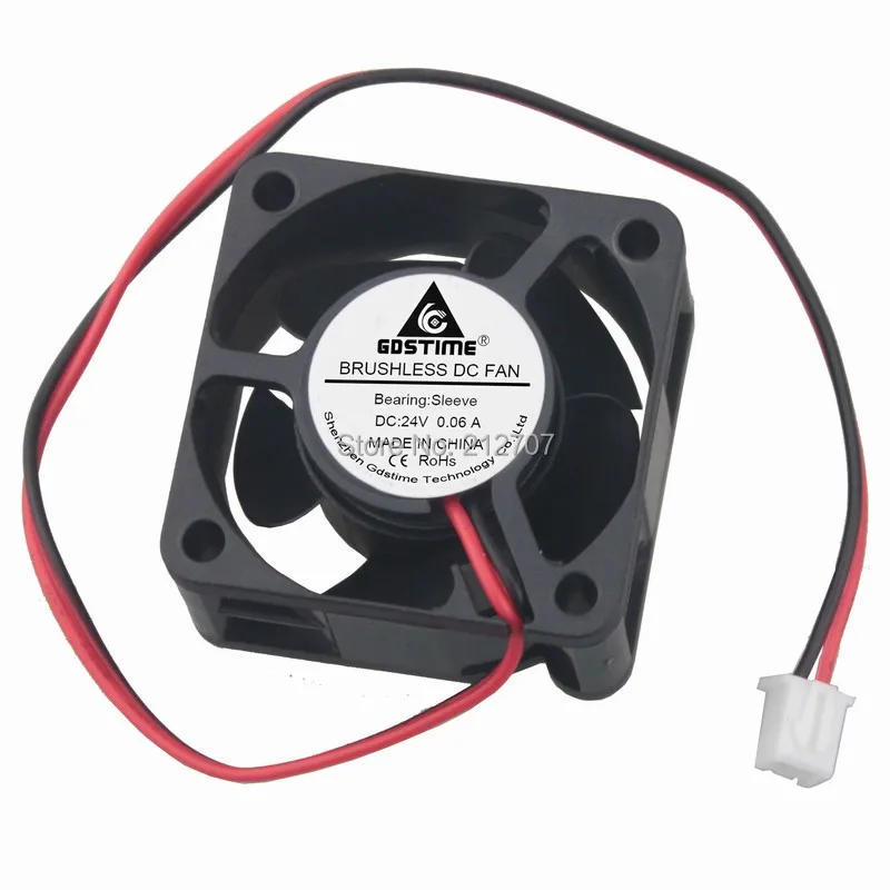 2pcs 24V 40mm 40x40x10mm Brushless PC CPU Case Cooling Cooler Fan 2pin