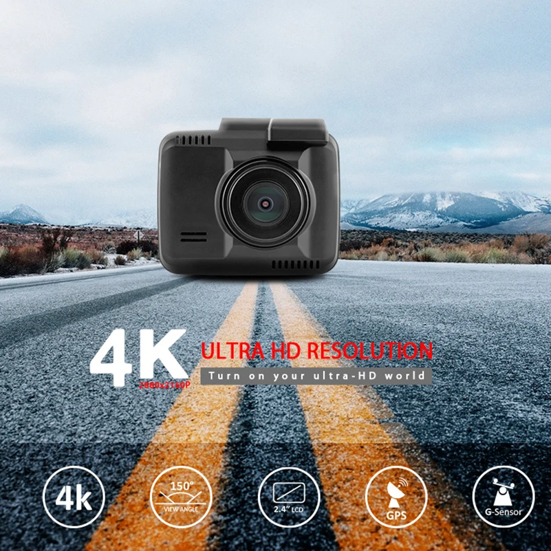 2," GS63H gps Wi-Fi видеорегистратор 4K 1080P FULL HD Автомобильный видеорегистратор g-сенсор детектор движения мониторинг парковки Автомобильный видеорегистратор Dvr