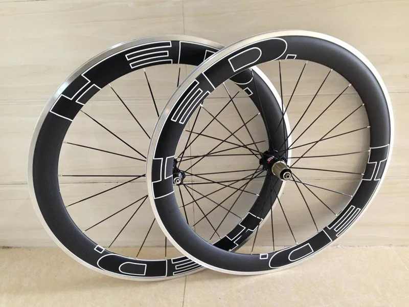 

alloy carbon wheels clincher 60mm 700c carbon wheel alloy brake surface aluminium road bicycle wheel R36 hub 23mm width bicycle