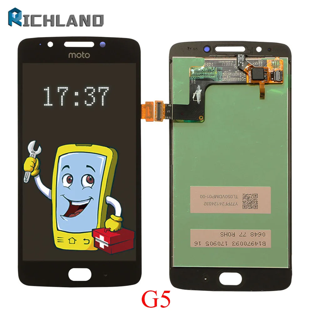 

LCD For Motorola Moto G5 Display Touch Screen Digitizer Assembly Replacement For XT1672 XT1676 XT1670