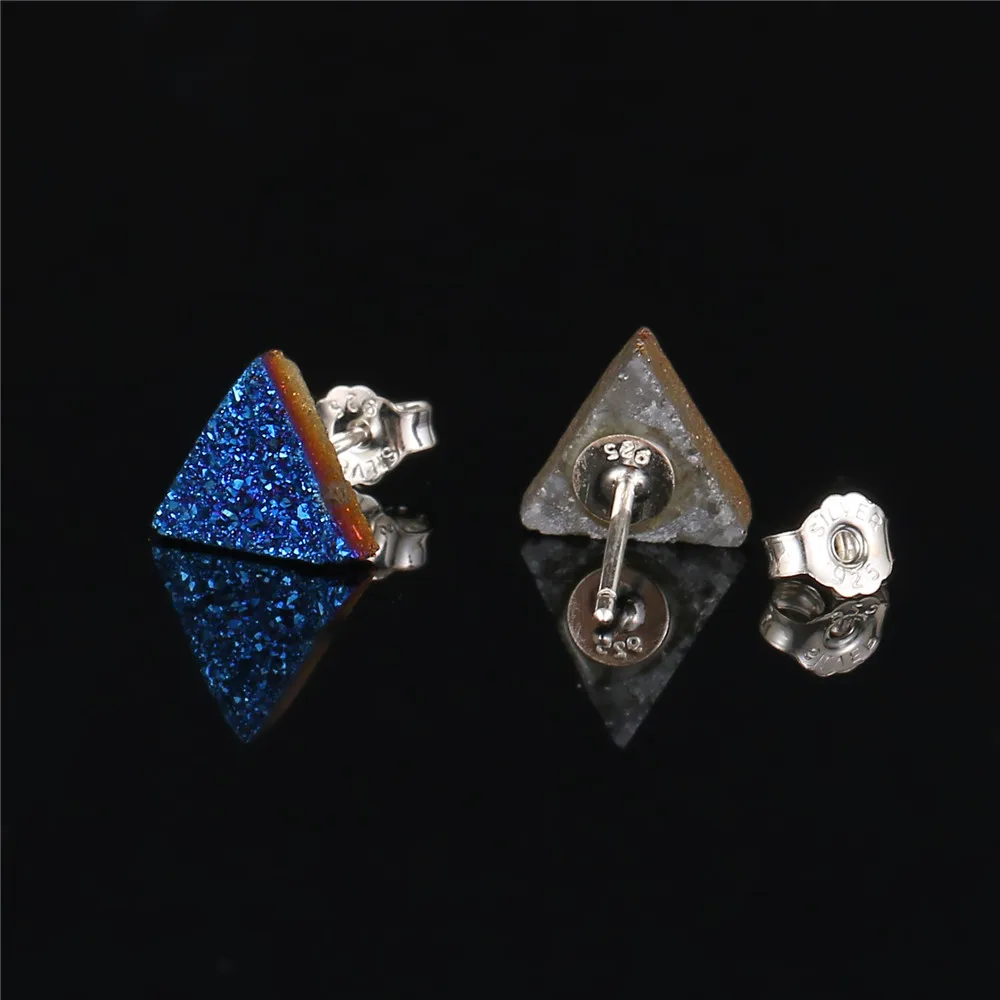 Женские маленькие серьги гвоздики ManKuu 8 мм 4 цвета|925 sterling|earrings 925 sterlingstud earrings |