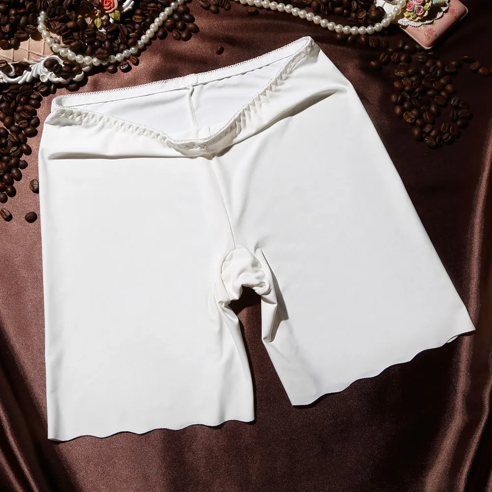 Пикантные Для женщин Мягкий хлопок бесшовные плотные трусы Лето качество под Шорты-юбки дышащие мужские короткие леггинсы# YL1