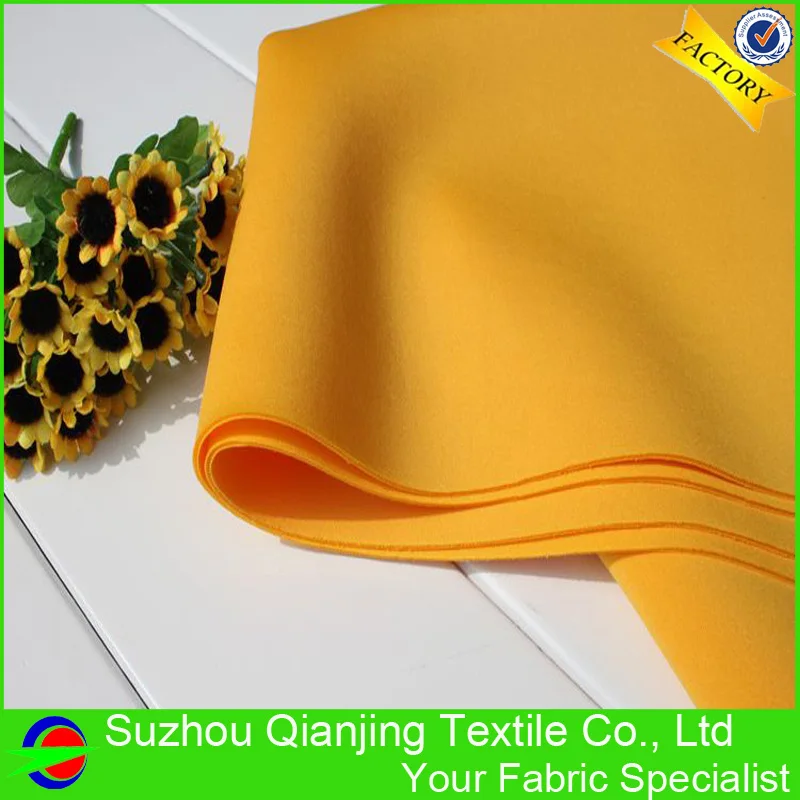 

2019 Largest Manufacturer Design Spandex Drapery Yellow Neoprene Fabric