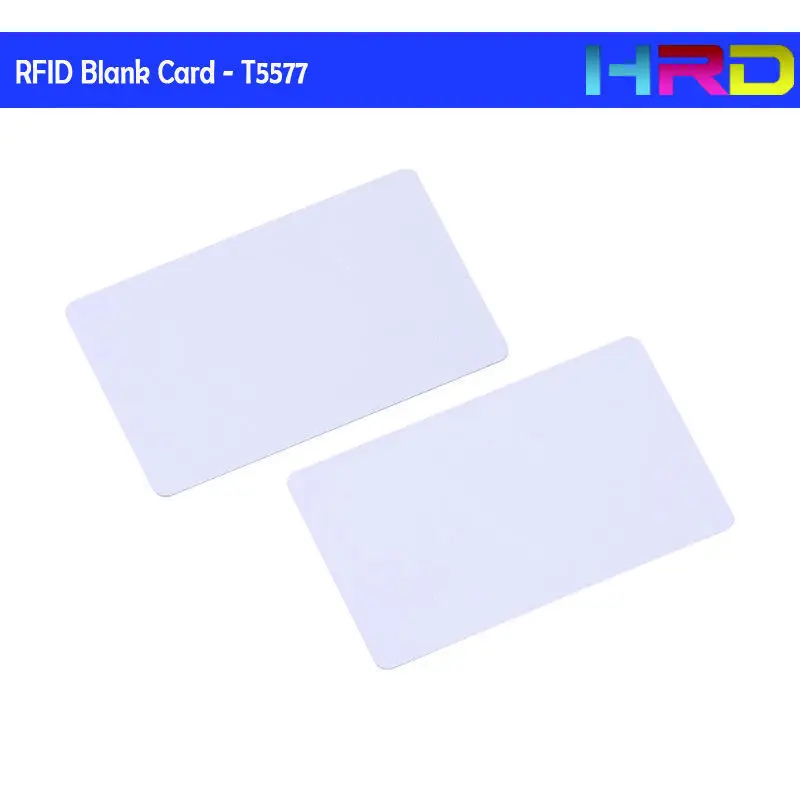 100 шт./лот T57 T5577 T5567 пустая белая карта Promixity бесконтактных Keycard подходит для 125 кГц гостиничная система