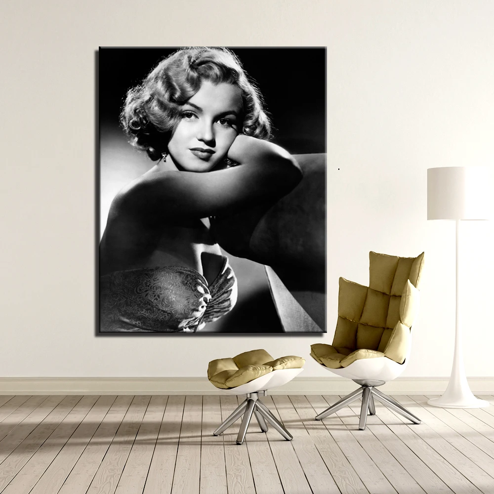 Contemporary Oil Painting Modern Home Wall Art Marilyn Monroe Room