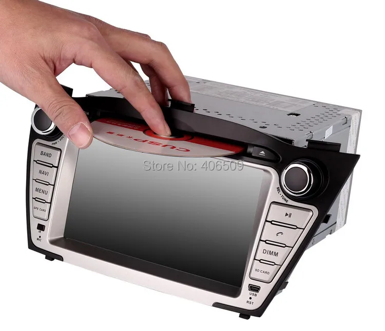 Clearance In Dash GPS Navigation Car DVD Player for Hyundai Tucson IX / IX35 2009 2010 2011 2012 with Radio BT USB SD AUX Map Audio Video 9