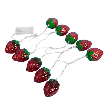 

Red Strawberry Fruit Light String Children's room Decoration Lamp 10LED Fairy Battery Operated String Lights Decor Garland 5.10