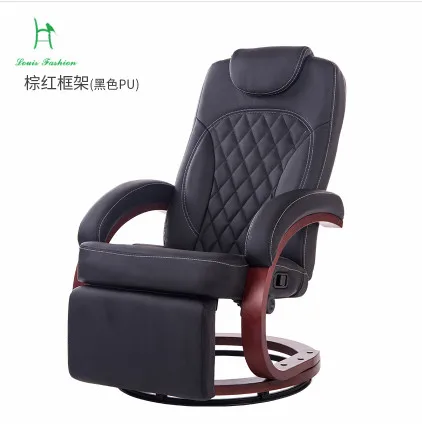 Лежа офисное кресло для сна одиночное рекреационное кресло с подставкой для ног и функцией массажа - Цвет: A3