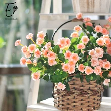 Erxiaobao Lovely 5 Heads Mini Pink Yellow Purple Roses Artificial Flowers Fake Silk Flower Plants for Wedding Home Decor Erxiaobao Lovely 5 Heads Mini Pink Yellow Purple Roses Artificial Flowers Fake Silk Flower Plants for Wedding Home Decor