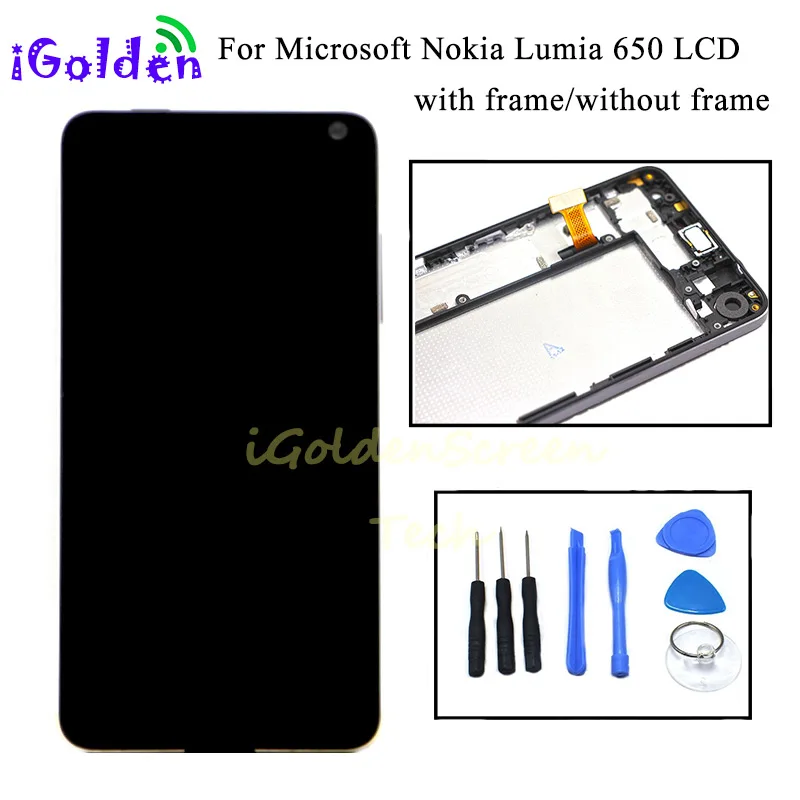 

For Nokia Lumia 650 RM-1152 RM-1154 RM-1109 RM-1113 LCD Display+Touch Screen Digitizer Assembly+Frame Replacement Parts for 650