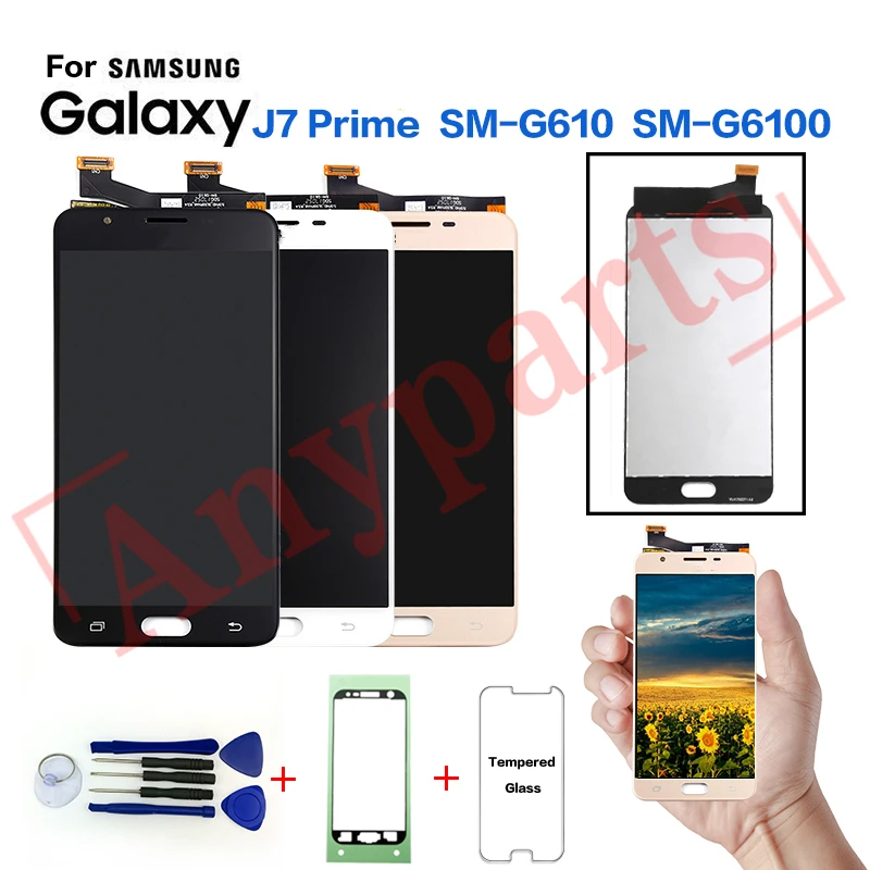 Продажа Для samsung Galaxy J7 Prime SM G610F ЖК дисплей Экран дисплея Замена для samsung SM G610M G610Y G6100 Дисплей ЖК дисплей Экран модуль