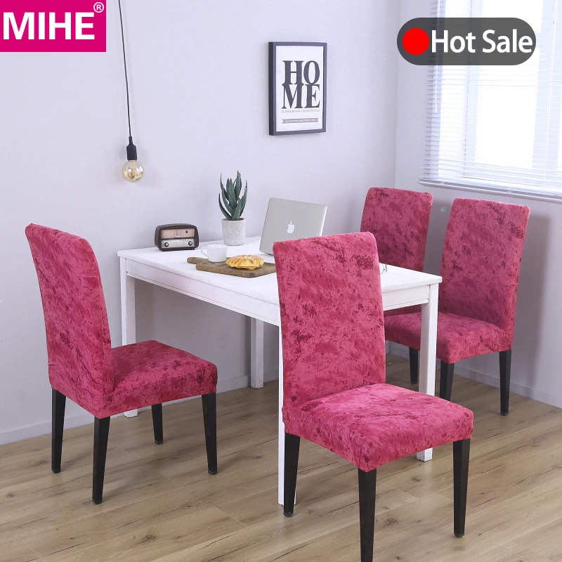 

1Pc Spandex Elastic Slipcovers Chair Covers Stretch Removable Dining Chair Cover With Backrest Modern Kitchen Seat Case YZT11B