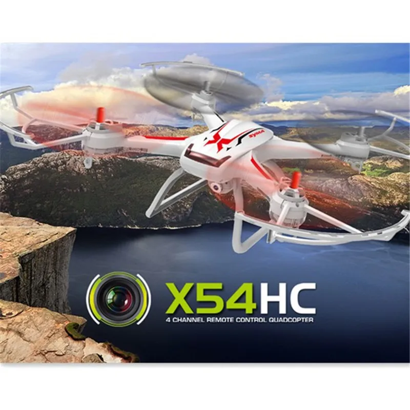 Квадрокоптер Syma X54HC с HD-камерой 2 МП 720P 4 ГГц канала 6 осей удерживающий высоту