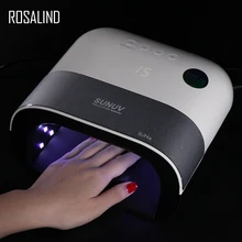 ROSALIND Сушилка для ногтей SUN3W пластик 48 Вт УФ светодиодный светильник для лечения маникюра ЕС с цифровым дисплеем Smart 2X более быстрая Сушилка для ногтей инструмент