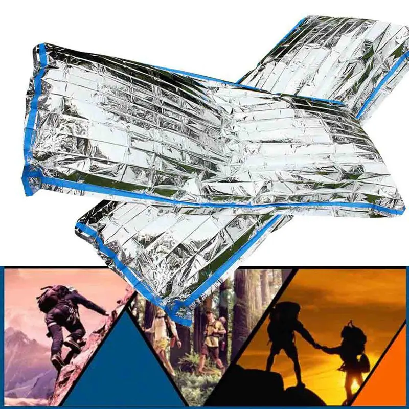 

New Lightweight Outdoor Waterproof Emergency Sleeping Bag Survival Rescue Thermal First Aid Blanket Camping Foil Rescue Blanket