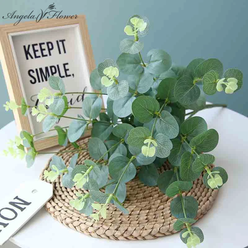 50cm Dried Flower Eucalyptus Branch Natural Plants Leaves Wedding Home Decor 50cm Dried Flower Eucalyptus Branch Natural Plants Leaves Wedding Home Decor